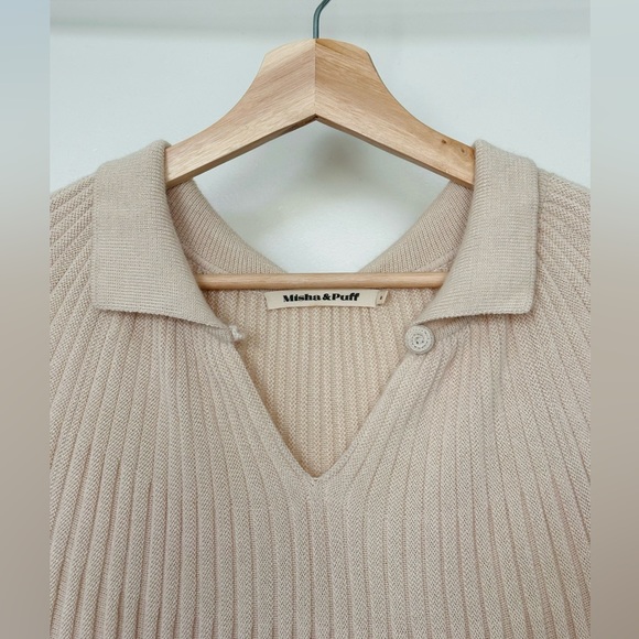 💌SOLD💌 Misha & Puff Accordion Concerto Pleated Dress Merino Wool Alpaca Silk - Picture 6 of 7